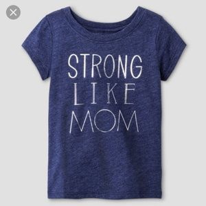 **ISO** "Strong like mom" heather tee from Target